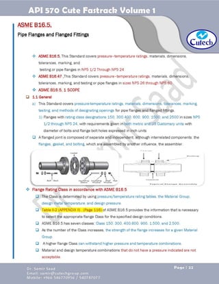 API 570 - Piping Inspector Fastrack- Volume 1-Dr. Samir Saad 