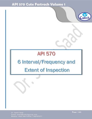 API 570 - Piping Inspector Fastrack- Volume 1-Dr. Samir Saad 