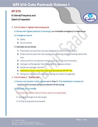API 570 - Piping Inspector Fastrack- Volume 1-Dr. Samir Saad 