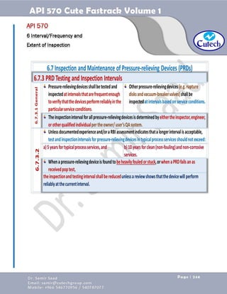 API 570 - Piping Inspector Fastrack- Volume 1-Dr. Samir Saad 