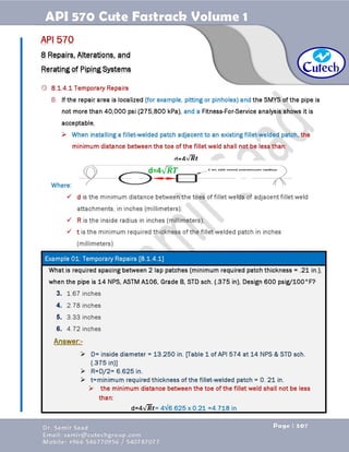 API 570 - Piping Inspector Fastrack- Volume 1-Dr. Samir Saad 