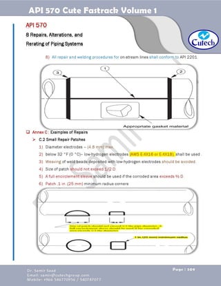 API 570 - Piping Inspector Fastrack- Volume 1-Dr. Samir Saad 