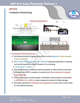 API 570 - Piping Inspector Fastrack- Volume 1-Dr. Samir Saad 