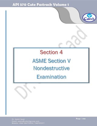 API 570 - Piping Inspector Fastrack- Volume 1-Dr. Samir Saad 