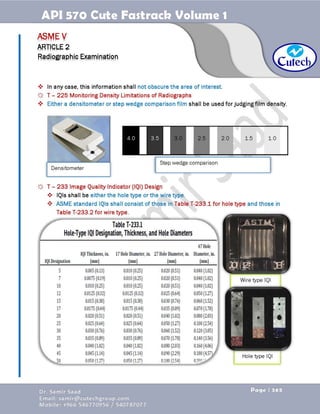API 570 - Piping Inspector Fastrack- Volume 1-Dr. Samir Saad 