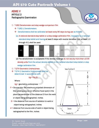 API 570 - Piping Inspector Fastrack- Volume 1-Dr. Samir Saad 