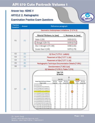 API 570 - Piping Inspector Fastrack- Volume 1-Dr. Samir Saad 