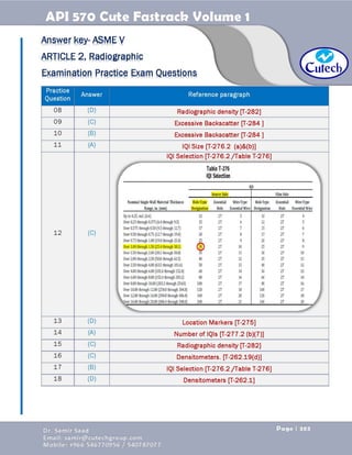 API 570 - Piping Inspector Fastrack- Volume 1-Dr. Samir Saad 