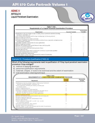 API 570 - Piping Inspector Fastrack- Volume 1-Dr. Samir Saad 