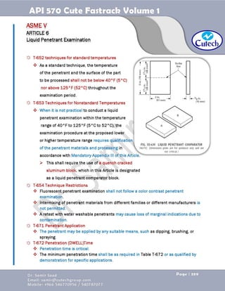 API 570 - Piping Inspector Fastrack- Volume 1-Dr. Samir Saad 