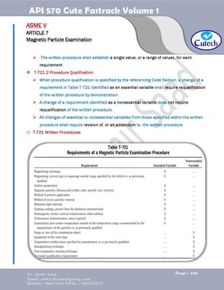 API 570 - Piping Inspector Fastrack- Volume 1-Dr. Samir Saad 