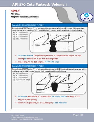 API 570 - Piping Inspector Fastrack- Volume 1-Dr. Samir Saad 