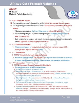 API 570 - Piping Inspector Fastrack- Volume 1-Dr. Samir Saad 