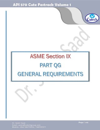 API 570 - Piping Inspector Fastrack- Volume 1-Dr. Samir Saad 