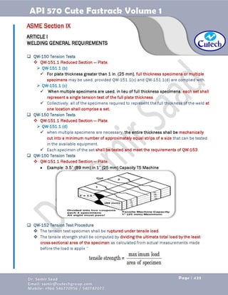 API 570 - Piping Inspector Fastrack- Volume 1-Dr. Samir Saad 