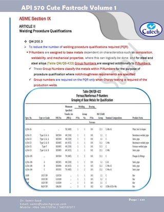 API 570 - Piping Inspector Fastrack- Volume 1-Dr. Samir Saad 