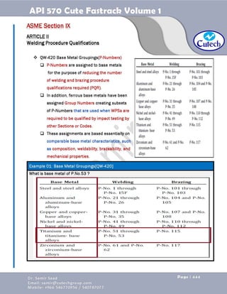 API 570 - Piping Inspector Fastrack- Volume 1-Dr. Samir Saad 