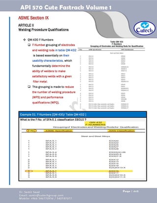 API 570 - Piping Inspector Fastrack- Volume 1-Dr. Samir Saad 