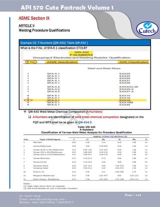 API 570 - Piping Inspector Fastrack- Volume 1-Dr. Samir Saad 