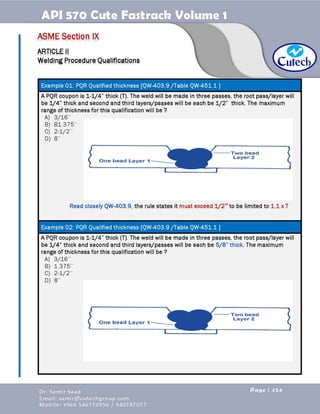 API 570 - Piping Inspector Fastrack- Volume 1-Dr. Samir Saad 