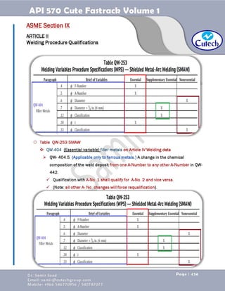 API 570 - Piping Inspector Fastrack- Volume 1-Dr. Samir Saad 