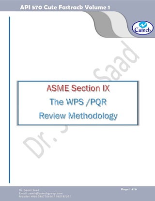 API 570 - Piping Inspector Fastrack- Volume 1-Dr. Samir Saad 