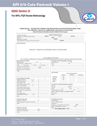 API 570 - Piping Inspector Fastrack- Volume 1-Dr. Samir Saad 