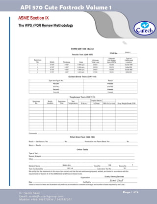 API 570 - Piping Inspector Fastrack- Volume 1-Dr. Samir Saad 
