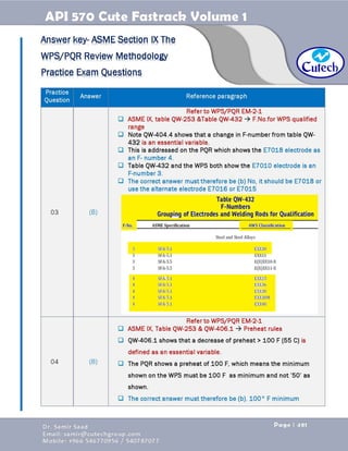 API 570 - Piping Inspector Fastrack- Volume 1-Dr. Samir Saad 