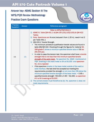 API 570 - Piping Inspector Fastrack- Volume 1-Dr. Samir Saad 