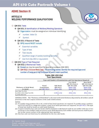 API 570 - Piping Inspector Fastrack- Volume 1-Dr. Samir Saad 