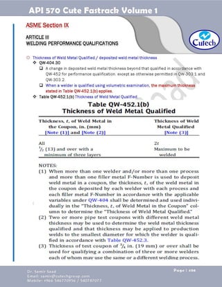 API 570 - Piping Inspector Fastrack- Volume 1-Dr. Samir Saad 