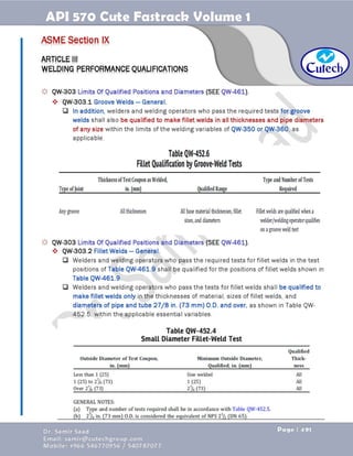 API 570 - Piping Inspector Fastrack- Volume 1-Dr. Samir Saad 