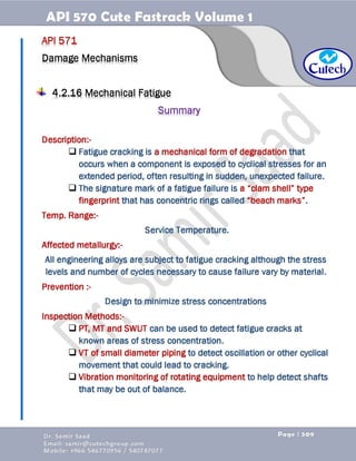 API 570 - Piping Inspector Fastrack- Volume 1-Dr. Samir Saad 
