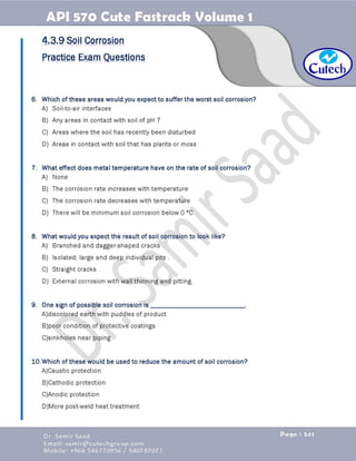 API 570 - Piping Inspector Fastrack- Volume 1-Dr. Samir Saad 