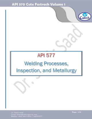 API 570 - Piping Inspector Fastrack- Volume 1-Dr. Samir Saad 