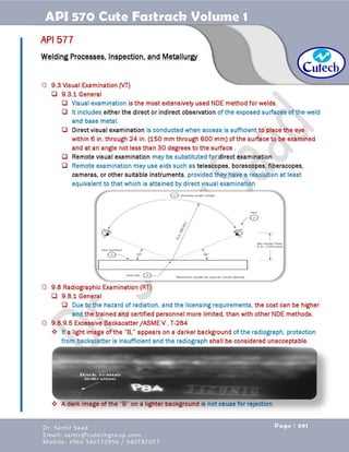 API 570 - Piping Inspector Fastrack- Volume 1-Dr. Samir Saad 