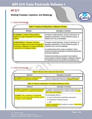 API 570 - Piping Inspector Fastrack- Volume 1-Dr. Samir Saad 