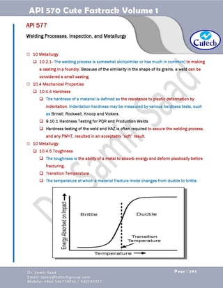 API 570 - Piping Inspector Fastrack- Volume 1-Dr. Samir Saad 
