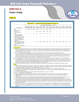 API 570 - Piping Inspector Fastrack- Volume 1-Dr. Samir Saad 