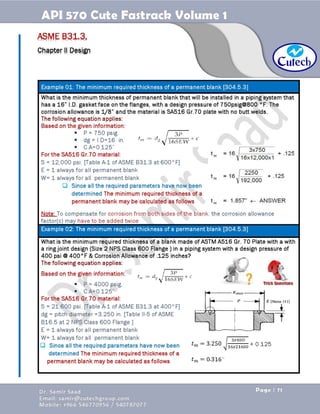 API 570 - Piping Inspector Fastrack- Volume 1-Dr. Samir Saad 