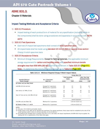 API 570 - Piping Inspector Fastrack- Volume 1-Dr. Samir Saad 