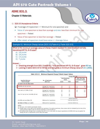 API 570 - Piping Inspector Fastrack- Volume 1-Dr. Samir Saad 