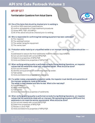 API 570 - Piping Inspector Fastrack- Volume 2-Dr. Samir Saad 