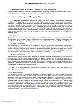 API 579-1/ASME FFS-1 2007 Fitness-For-Service FOREWORD This standard is ...