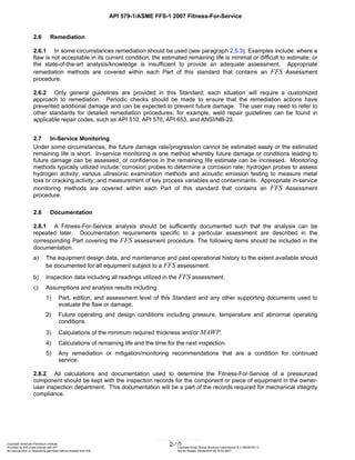 API 579-1/ASME FFS-1 2007 Fitness-For-Service FOREWORD This standard is ...
