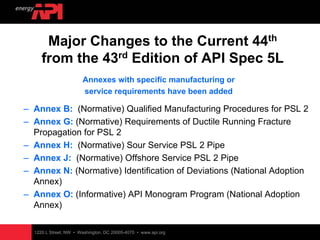 Api 5 l 44 ed psl 1 & psl 2 | PDF