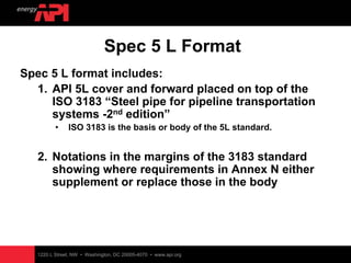 Api 5 l 44 ed psl 1 & psl 2 | PDF