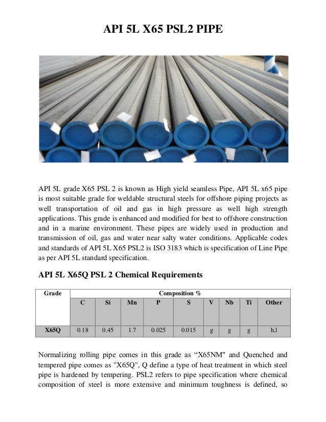 API 5L x65 PSL2 Suppliers Steel Tubes India