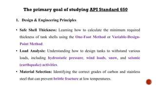 Comprehensive Guide to API Standard 650 for Welded Storage Tanks Design ...